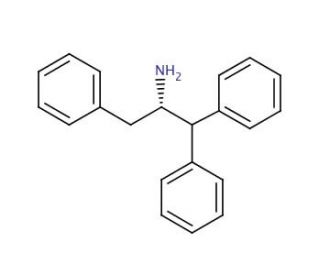(S)-(&minus;)-1-Benzyl-2,2-diphenylethylamine (CAS 233772-38-8) - chemical structure image