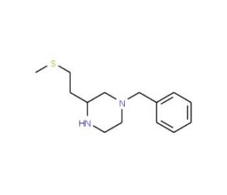 (S)-1-Benzyl-3-[2-(methylthio)ethyl]piperazine (CAS 660862-41-9) - chemical structure image