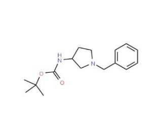 (S)-1-Benzyl-3-N-Boc-amino-pyrrolidine (CAS 131852-53-4) - chemical structure image