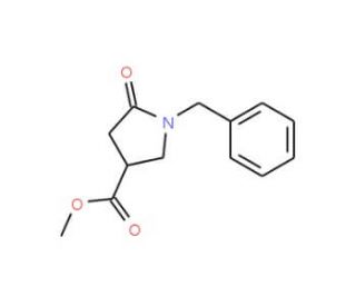 (S)-1-Benzyl-5-oxo-pyrrolidine-3-carboxylic acid methyl ester (CAS 428518-44-9) - chemical structure image