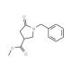 (S)-1-Benzyl-5-oxo-pyrrolidine-3-carboxylic acid methyl ester (CAS 428518-44-9) - chemical structure image