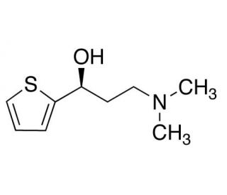 (S)-1-&beta;-Hydroxy-1-(2-thienyl)-3-dimethylaminopropane (CAS 132335-44-5) - chemical structure image