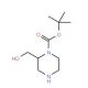 (S)-1-Boc-2-hydroxymethylpiperazine (CAS 1030377-21-9) - chemical structure image