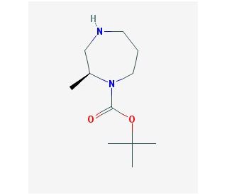 (S)-1-Boc-2-methyl-[1,4]diazepane (CAS 1035226-84-6) - chemical structure image