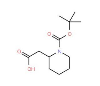 (S)-1-Boc-2-piperidineacetic acid (CAS 159898-10-9) - chemical structure image