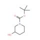 (S)-1-Boc-3-hydroxypiperidine (CAS 143900-44-1) - chemical structure image