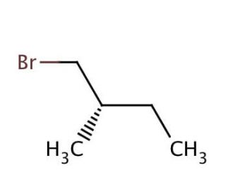 (S)-(&plus;)-1-Bromo-2-methylbutane (CAS 534-00-9) - chemical structure image