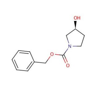 (S)-(&plus;)-1-Cbz-3-pyrrolidinol (CAS 100858-32-0) - chemical structure image