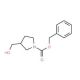 (S)-1-Cbz-beta-prolinol (CAS 124391-76-0) - chemical structure image