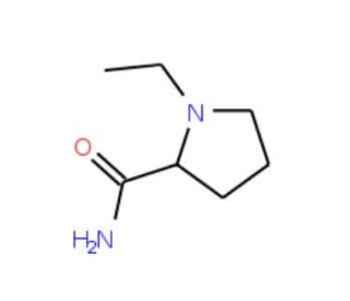 (S)-(&minus;)-1-Ethyl-2-pyrrolidinecarboxamide (CAS 114812-34-9) - chemical structure image