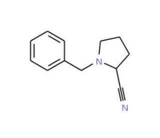 (S)-1-N-Benzyl-2-cyano-pyrrolidine (CAS 928056-25-1) - chemical structure image