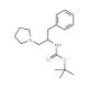 (S)-1-N-Boc-2-phenyl-1-pyrrolidin-1-ylmethyl-ethylamine (CAS 869377-95-7) - chemical structure image