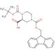 (S)-1-N-Boc-4-N-Fmoc-piperazine-2-carboxylic acid - chemical structure image
