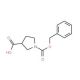 (S)-1-N-Cbz-pyrrolidine-3-carboxylic acid (CAS 192214-00-9) - chemical structure image
