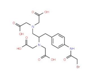(S)-1-(p-Bromoacetamidobenzyl)ethylenediaminetetraacetic Acid (CAS 81677-64-7) - chemical structure image