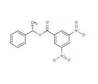 (S)-(&plus;)-1-Phenylethyl 3,5-dinitrobenzoate (CAS 3205-18-3) - chemical structure image