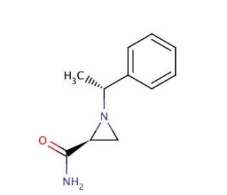 (S)-1-[(R)-&alpha;-Methylbenzyl)aziridine-2-carboxamide (CAS 75985-51-2) - chemical structure image