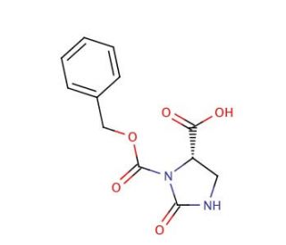 (S)-(&minus;)-1-Z-2-Oxo-5-imidazolidinecarboxylic acid (CAS 59760-01-9) - chemical structure image