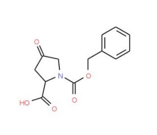 (S)-1-Z-4-oxopyrrolidine-2-carboxylic acid (CAS 64187-47-9) - chemical structure image