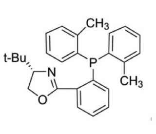 (S)-2-[2-[Bis(2-tolyl)phosphino]phenyl]-4-tert-butyl-2-oxazoline (CAS 218460-00-5) - chemical structure image
