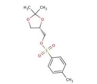 (S)-(&plus;)-2,2-Dimethyl-1,3-dioxolan-4-ylmethyl p-toluenesulfonate (CAS 23735-43-5) - chemical structure image