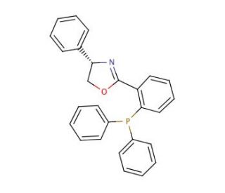 (S)-(&plus;)-2-[2-(Diphenylphosphino)phenyl]-4-phenyl-2-oxazoline (CAS 148461-15-8) - chemical structure image