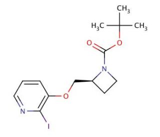 (S)-2-(2-Iodo-pyridin-3-yloxymethyl)-azetidine-1-carboxylic acid tert-butyl ester - chemical structure image