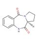 (S)-(+)-2,3-Dihydro-1H-pyrrolo[2,1-c][1,4]benzodiazepine-5,11(10H,11aH)-dione (CAS 18877-34-4) - chemical structure image