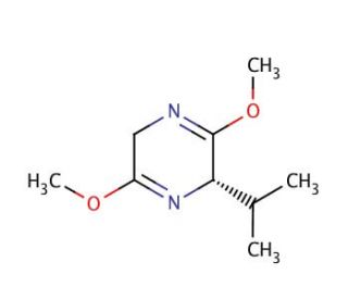 (S)-2,5-Dihydro-3,6-dimethoxy-2-isopropylpyrazine (CAS 78342-42-4) - chemical structure image