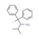 (S)-(−)-2-Amino-1-fluoro-3-methyl-1,1-diphenylbutane (CAS 290352-01-1) - chemical structure image