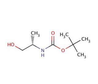 (S)-2-(Boc-amino)-1-propanol (CAS 79069-13-9) - chemical structure image