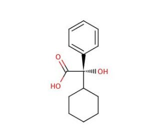 (S)-2-Cyclohexyl-2-hydroxy-phenylacetic Acid (CAS 20585-34-6) - chemical structure image