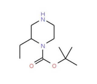 (S)-2-Ethylpiperazine, N1-BOC protected (CAS 325145-35-5) - chemical structure image