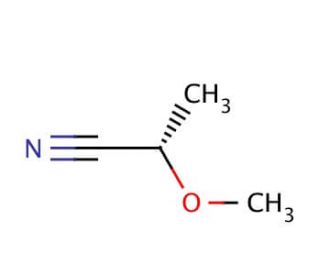 (S)-(&minus;)-2-Methoxypropionitrile (CAS 64531-49-3) - chemical structure image
