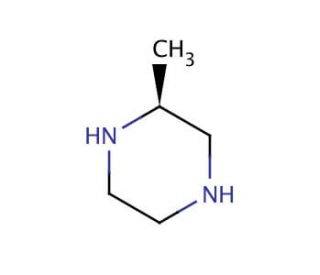 (S)-(&plus;)-2-Methylpiperazine (CAS 74879-18-8) - chemical structure image