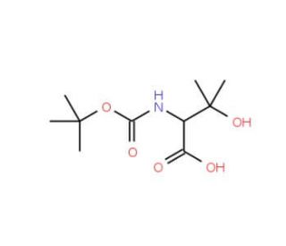 (S)-2-N-Boc-amino-3-hydroxy-3-methylbutyric acid (CAS 102507-13-1) - chemical structure image