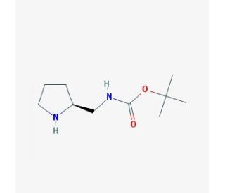 (S)-2-N-Boc-aminomethylpyrrolidine (CAS 141774-70-1) - chemical structure image