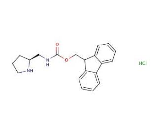 (S)-2-N-Fmoc-aminomethyl pyrrolidine hydrochloride - chemical structure image