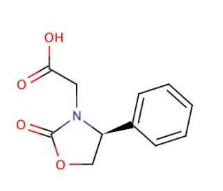 (S)-(&plus;)-2-Oxo-4-phenyl-3-oxazolidineacetic acid (CAS 99333-54-7) - chemical structure image