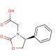 (S)-(+)-2-Oxo-4-phenyl-3-oxazolidineacetic acid (CAS 99333-54-7) - chemical structure image
