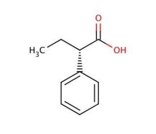 (S)-(&plus;)-2-Phenylbutyric acid (CAS 4286-15-1) - chemical structure image