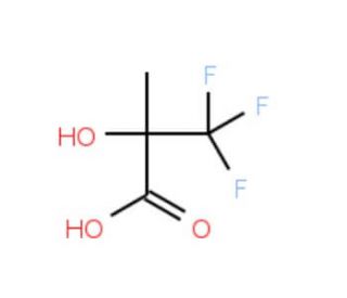 (S)-3,3,3-Trifluoro-2-hydroxy-2-methylpropionic acid (CAS 24435-45-8) - chemical structure image