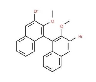 (S)-3,3&prime;-Dibromo-2,2&prime;-dimethoxy-1,1&prime;-binaphthyl (CAS 75714-60-2) - chemical structure image