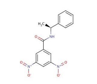 (S)-(&plus;)-3,5-Dinitro-N-(1-phenylethyl)benzamide (CAS 69632-31-1) - chemical structure image