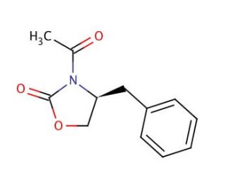 (S)-(&plus;)-3-Acetyl-4-benzyl-2-oxazolidinone (CAS 132836-66-9) - chemical structure image