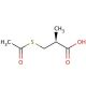 (S)-(−)-3-Acetylthio-2-methylpropanoic acid (CAS 76497-39-7) - chemical structure image