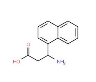 (S)-3-Amino-3-(1-naphthyl)propionic acid (CAS 275826-46-5) - chemical structure image