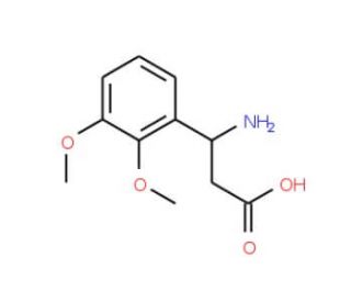 (S)-3-Amino-3-(2,3-dimethoxyphenyl)propionic acid (CAS 752198-18-8) - chemical structure image