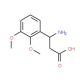 (S)-3-Amino-3-(2,3-dimethoxyphenyl)propionic acid (CAS 752198-18-8) - chemical structure image