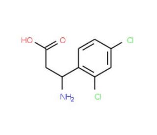 (S)-3-Amino-3-(2,4-dichlorophenyl)propionic acid (CAS 757937-66-9) - chemical structure image
